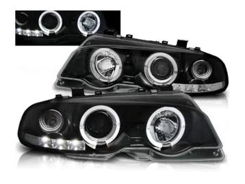 Angel Eyes koplampen Black geschikt voor BMW E46 Coupe, Auto-onderdelen, Verzenden, Nieuw, BMW