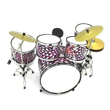 Miniatuur decoratief funk art drumstel, Ophalen of Verzenden, Nieuw, Overige typen
