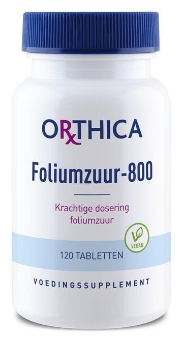 Orthica Foliumzuur 800 - 120 Tabletten, Verzenden, Nieuw