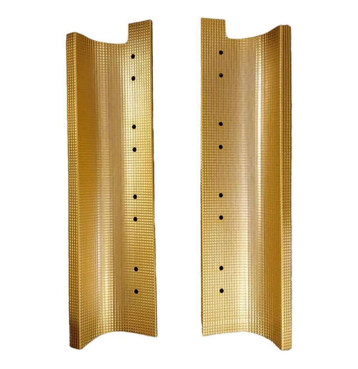 Seeburg V200 Gouden Metalen Zijpanelen Voor Grill (Set), Verzamelen, Automaten | Jukeboxen, Ophalen