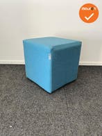 Rohde & Grahl - Poef - met wielen - 47.5x45x45cm - Licht bla, Vergader- of Presentatieruimte, Ophalen of Verzenden, Gebruikt, Stoel