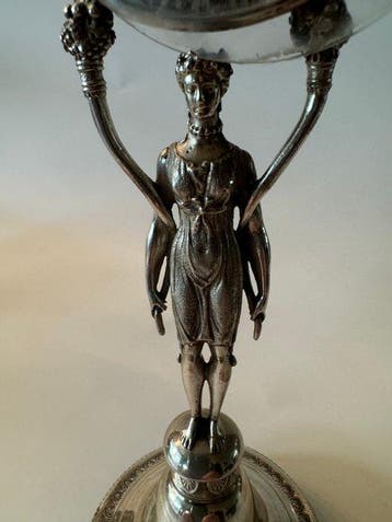 Staande klok - - .813 zilver - 1850-1900, Antiek en Kunst