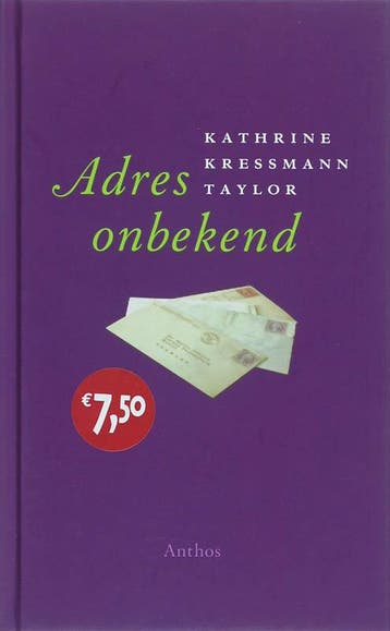 Adres onbekend - Kathrine Kressmann Taylor 9789041412157, Boeken, Verzenden, Gelezen, Kathrine Kressmann Taylor