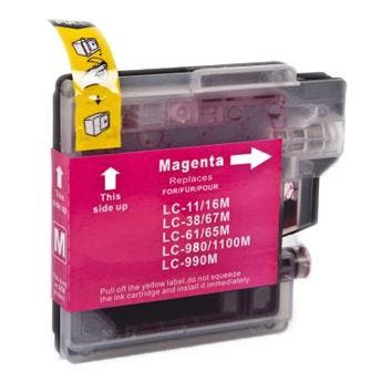 Huismerk Brother LC-1100M / LC-980M cartridge magenta, Verzenden, Nieuw, Huismerk