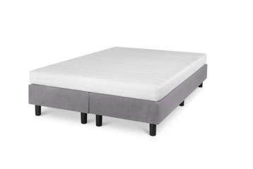 Boxspring Student Basic Lichtgrijs Comfort Foam - Matras, Verzenden, Nieuw, Modern