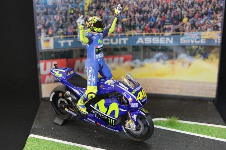 Diorama Geert Timmer bocht 1:12 TT Circuit Assen, Hobby en Vrije tijd, Modelbouw | Figuren en Diorama's, Groter dan 1:35, Nieuw