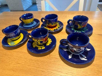 Illy / IPA - Luca Trazzi - Koffieservies voor 6 (6) -, Antiek en Kunst