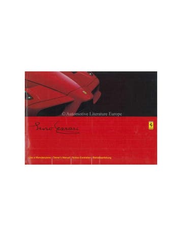 2003 FERRARI ENZO INSTRUCTIEBOEKJE 1855/03