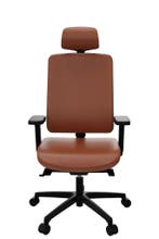 Flexi 1113A directie stoel, écht lederen bekleding, Ophalen of Verzenden, Nieuw