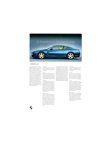 1996 FERRARI PROGRAMMA PERSMAP ENGELS & ITALIAANS 1122/96, Nieuw, Ferrari, Author