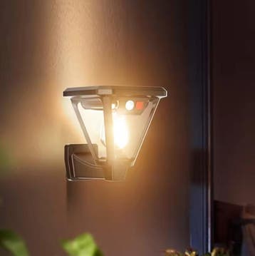 Solar Wandlamp en Vloerlamp –2-in-1 LED Buitenlamp met Senso, Verzenden, Nieuw
