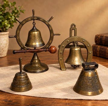 Decoratieve bel (4) - Fonderie Charles Obertino - Set van 4
