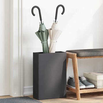 vidaXL Regen paraplu standaard Zwart 28 x 12 x 41 cm Staal, Verzenden, Nieuw