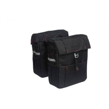 New Looxs dubbele fietstas Vigo racktime black, Verzenden, Nieuw