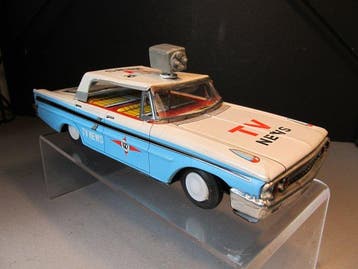 Taiyo - Blikken speelgoedauto - 1963 Ford TV-News Car -, Antiek en Kunst