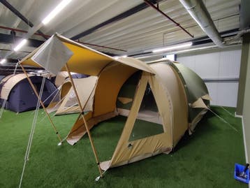 Karsten oppompbare tent type 300 - Zeegroen (2023), Caravans en Kamperen, Tenten, Ophalen of Verzenden, Gebruikt, Tot en met 4