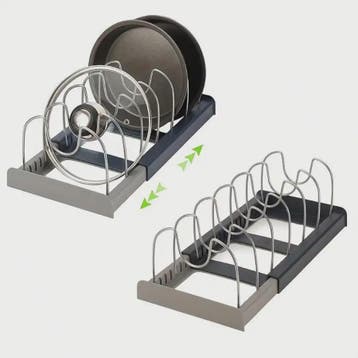 Uitbreidbaar Pannenhouders Rek - Keuken Organizer voor Panne, Huis en Inrichting, Verzenden, Nieuw