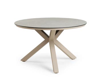 Tierra Outdoor Orbital tuintafel Champagne met Trespa blad Ø, Ophalen of Verzenden, Nieuw