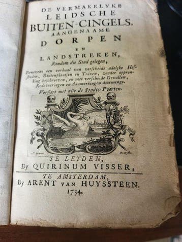 Quirinum Visser - De vermakelyke Leidsche Buiten-Cingels,, Antiek en Kunst, Antiek | Boeken en Bijbels