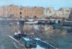 Giovanni Prassi (1945) - Napoli Mergellina, Antiek en Kunst, Kunst | Schilderijen | Klassiek