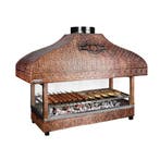 GGM Gastro | Koperen barbecue - 1500mm - glazen hitteschild, Verzenden, Nieuw, Effen, Kop(pen) en/of Schotel(s)