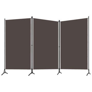 vidaXL Kamerscherm met 3 panelen 260x180 cm bruin, Verzenden, Nieuw
