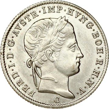Oostenrijk, Bohemen, Praag. Ferdinand I. 5 Kreuzer 1840