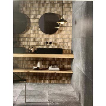 Flaviker Nordik Stone Decortegel - 60x120 cm - Mat Bruin, Ophalen of Verzenden, Nieuw