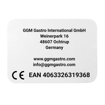 GGM Gastro | Buffetstandaard - zwart gecoat RVS & melamine -, Verzenden