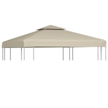 Stevig prieeldoek 310g/m 3x3m beige - Retourdeal -50%, Minder dan 4 meter, Zo goed als nieuw, Paviljoen, 2 meter of meer