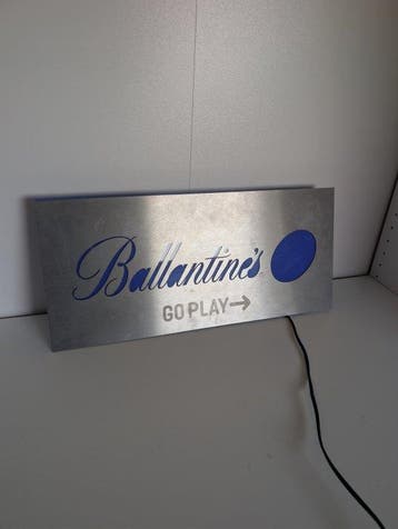 Ballantines - Origineel verlicht reclamebord / lichtbak -