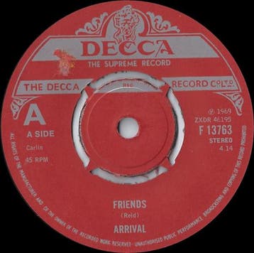 Single vinyl / 7 inch - Arrival  - Friends, Cd's en Dvd's, Vinyl Singles, Verzenden, Zo goed als nieuw, 7 inch, Rock en Metal