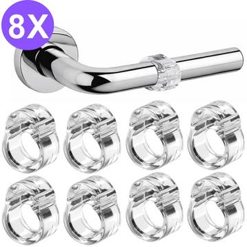 Amido® Deurstopper 8 Stuks Transparant  Siliconen, Verzenden, Nieuw, Overige materialen