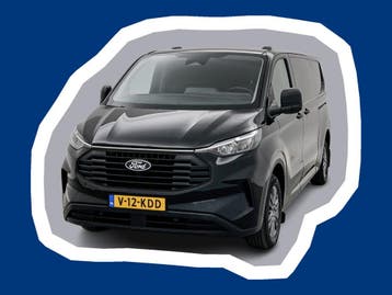 Ford Transit Custom 320 2.0 TDCI L2H1 AWD 4x4 170pk Schuifde, Automaat, Stof, Gebruikt, Zwart