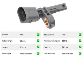 ABS-sensor Cupra TAVASCAN Endurance (KR1) Van 2024-03 tot  -, Verzenden, Nieuw