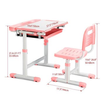 Verstelbare Kinderstudeertafel met Stoel – Ergonomisch, Huis en Inrichting, Bureaus, Verzenden, Nieuw