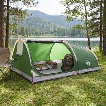 vidaXL Hiking Tent Waterdicht 1-persoons 1-Persoons Groen, Verzenden, Nieuw, Tot en met 2