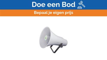 Bieden: Jagro Horn Speaker 100V white DK10-PP, Ophalen of Verzenden, Nieuw, Kabel of Apparatuur