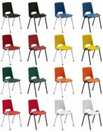 Stapelbare KantineStoel Stapelbaar Kantine Stoel 16 Kleuren, Overige kleuren, Verzenden, Nieuw, Stof