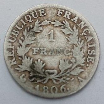 Frankrijk. Napoléon I (1804-1814). 1 Franc 1806-A, Paris