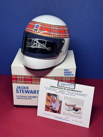 Tyrrell - Jackie Stewart - 1973 - Helm op schaal 1:2, Verzamelen, Nieuw