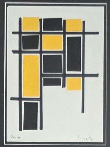 Siep Van Den Berg (1913-1998) - geometrische compositie in