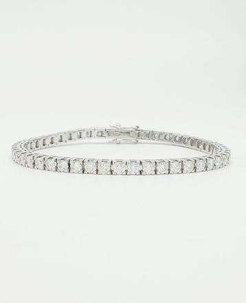Armband - 18 karaat Witgoud Diamant (Natuurlijk), Nieuw