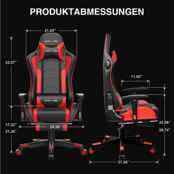 Ergonomische Bureaustoel -  Office Chair - Gamestoel - Volwa, Verzenden, Zo goed als nieuw