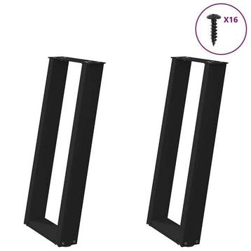 Console tafelpoten U-vorm 38cm | Retourdeal 34% Korting, Huis en Inrichting, Tafelonderdelen, Tafelpoot, Minder dan 50 cm, Minder dan 50 cm