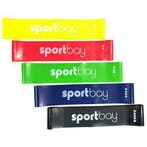 Mini-bands set Sportbay® (5 banden) fitness elastieken, Ophalen of Verzenden, Nieuw