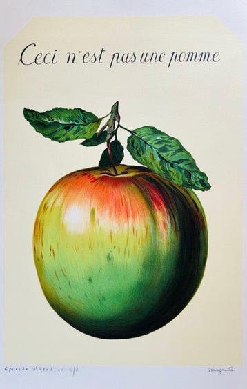 René Magritte (1898-1967) - Ceci nest pas une pomme -, Antiek en Kunst