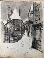 Yves Ganne (1931-2019) - Vue de ruelles (Montmartre ?).