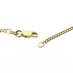 Gouden gourmetschakel ketting, Ophalen of Verzenden, Gebruikt, Overige kleuren, Goud