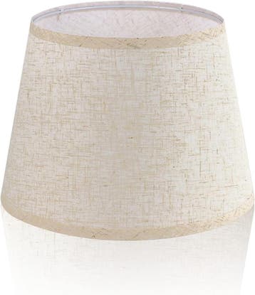 Lampenkap linnen 30cm | retourdeal 58% korting, Ophalen of Verzenden, Nieuw, Wit, Rond